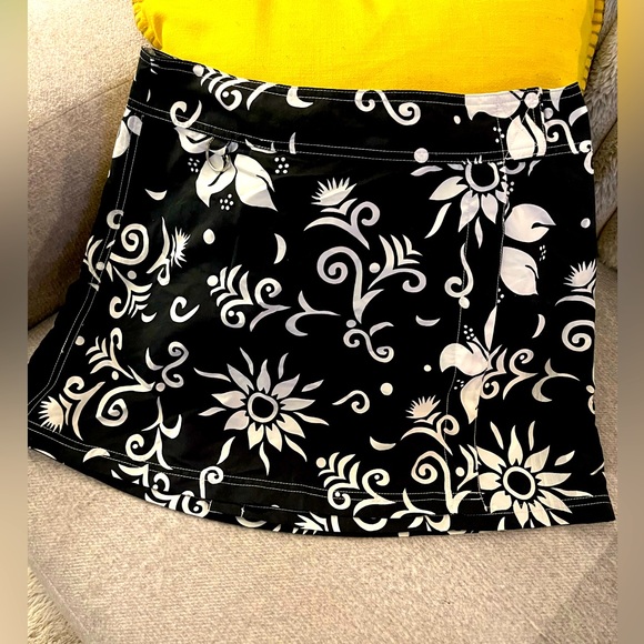 BW Sport Skirts Bw Sport Floral Wrap Skirt With Velcro Closer And